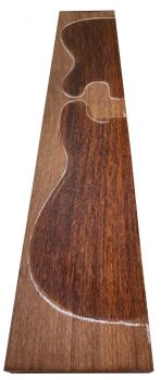 Body African Koa A plain, 2-pcs., grainmatched